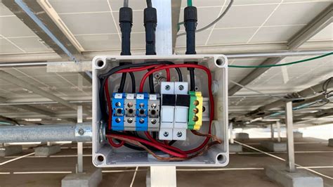 junction box on rv roof|rv roof solar combiner box.